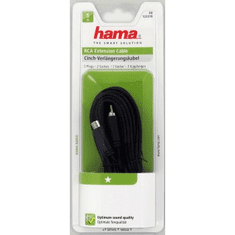 Hama audió hosszabbítókábel, 2 cinch - 2 cinch, 1*, 5 m