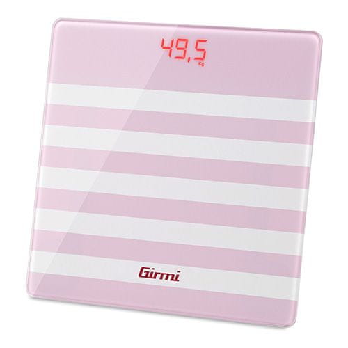 Girmi BP2107 Rózsaszín elektronikus személyi mérleg 100gr/150kg, BP2107 Rózsaszín elektronikus személyi mérleg 100gr/150kg