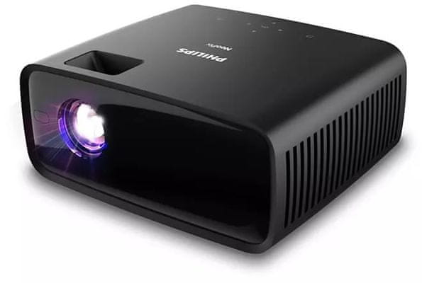 hordozható projektor Philips NeoPix 120, HD 720p, 100 ANSI lumen, fekete (NPX120/INT) HD felbontás akár Full HD nagyszerű élettartam hatékony fényerősség kompakt méretek könnyen hordozható