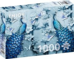 ENJOY Puzzle Blue Peacock 1000 db
