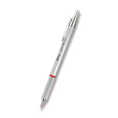Rotring Rapid Pro Silver mechanikus ceruza, különböző hegyszélességű 0,5 mm-es hegyekkel