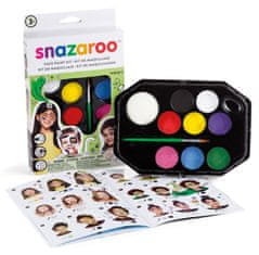 Snazaroo 8 darabos arcfesték készlet - zöld