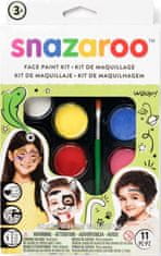 Snazaroo 8 darabos arcfesték készlet - zöld
