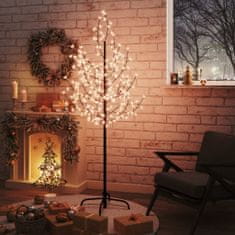 Greatstore LED-es cseresznyevirágfa 200 meleg fehér LED-del 180 cm