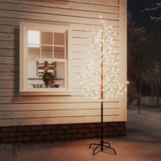 Greatstore LED-es cseresznyevirágfa 220 meleg fehér LED-del 220 cm