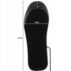 Trizand 19702 USB elektromos fűthető cipőtalp 35-40 méret fekete