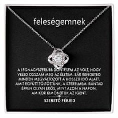 Lovilion Káprázatos Ajándék Valentin Napra Feleségemnek - 14K fehérarany nyaklánc cirkónia kristályokkal | KATARINA