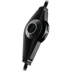 Canyon Corax GH-5A gaming headset, USB + 3.5mm jack, hangerőszabályzó, 2in1, 3.5mm adapter, 2m kábel, fekete színű