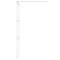 Greatstore fehér átlátszó ESG üveg zuhanyfal 90 x 195 cm