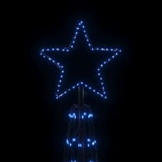 shumee kúp alakú karácsonyfa 3000 kék LED-del 230 x 800 cm