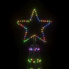 shumee kúp alakú karácsonyfa 3000 színes LED-del 230 x 800 cm
