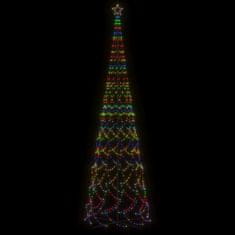shumee kúp alakú karácsonyfa 3000 színes LED-del 230 x 800 cm
