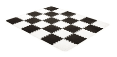 Foam mat puzzles LUNO black