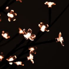 Greatstore LED-es cseresznyevirágfa 672 meleg fehér LED-del 400 cm
