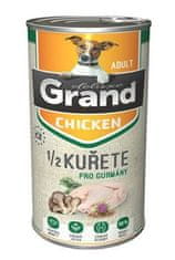 GRAND cons. deluxe kutya csirke 1/2 csirkével felnőtt 1300g