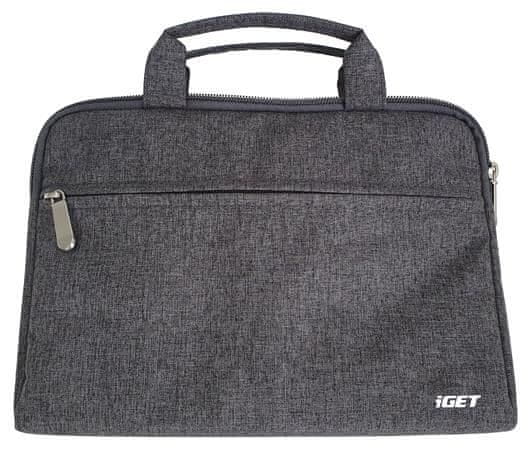 iGET iB10 TABLET TÁSKA - 10,1" - 10,36" táblagép táska hurokkal és cipzáras záródással