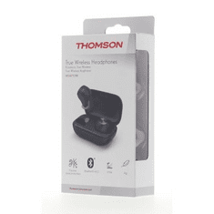 Thomson Bluetooth fülhallgató WEAR7701, vezeték nélküli, töltőtáska, fekete