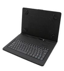 iGET S10C - tok billentyűzettel 10,1-10,36" táblagéphez, USB-C csatlakozóval, fekete színű