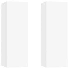 shumee 2 db fehér forgácslap TV-szekrény 30,5 x 30 x 90 cm