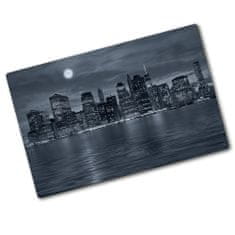 Wallmuralia.hu Üveg vágódeszka fényképpel New york építészet éjjel 2x40x52 cm