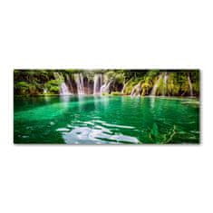 Wallmuralia.hu Akril üveg kép Lake plitvicei 125x50 cm 4 fogantyú
