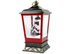 Lean-toys Karácsonyi lámpás fények hópehely piros &amp; fekete