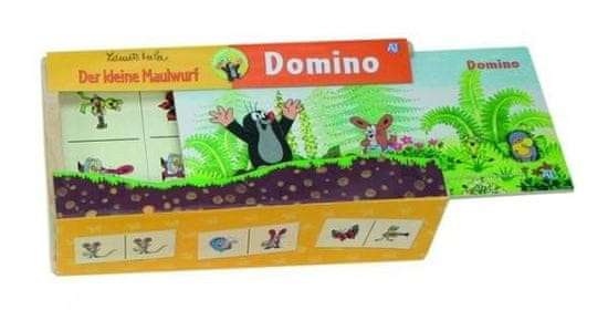 DETOA Domino Mole - társasjáték 28 darab fa dobozban