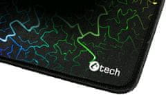 C-Tech Gaming egérpad ANTHEA ARC, színes, játékhoz, 320x270x4mm, varrott élekkel