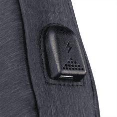 Hama notebook táska integrált USB kábellel Manchester, 44 cm (17.3"), kék