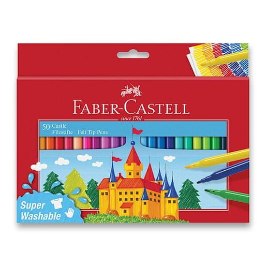 Faber-Castell Castle gyermek filctollak 50 színben