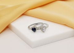 Brilio Silver Romantikus ezüst gyűrű Szív RI047W (Kerület 52 mm)
