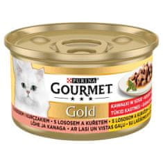 Gourmet GOLD Csirke&Lazac 85g kúsky