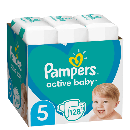 Pampers Active Baby pelenka, méret: 5 (11-16kg), 128 db