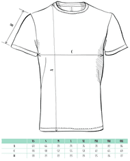 Malfini Unisex sport póló, fehér, 3XL