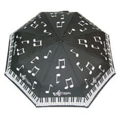 Blooming Brollies Női összecsukható esernyő Piano Notes Folding Umbrella CMNF