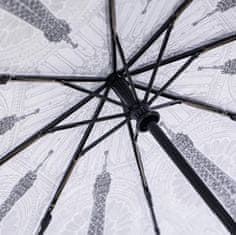 Blooming Brollies Női automata esernyő Paris Black and White SKCFPARBW