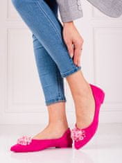 Amiatex Női balerina cipő 91582, rózsaszín árnyalat, 36
