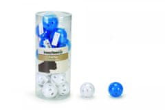 Beeztees Macska játék műanyag labda fehér/kék csengővel 4cm