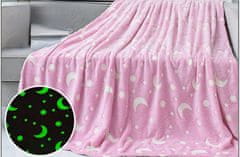 CoolCeny Világító mikró szálas takaró - Soft Dreams - 100x150cm - Rózsaszín