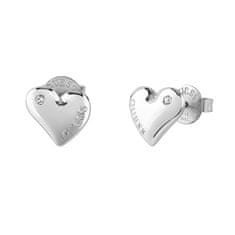 Guess Gyönyörű acél fülbevaló Fluid Hearts JUBE02303JWRHT/U