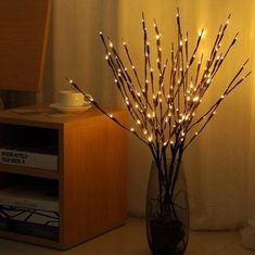 aptel LED dekoratív fűzfa ág 70cm meleg fehér