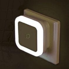 aptel LED éjszakai lámpa érzékelővel hideg fehér 230V