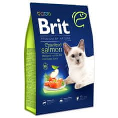 Brit Premium by Nature Cat Sterilizált lazac - 8 kg