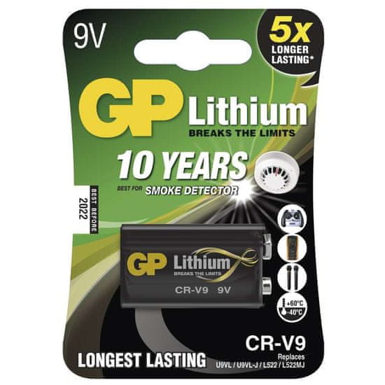 GP Lítium akkumulátor CR-V9 9V - 1db