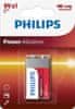 Takara Philips 6LR61P1B/10 Power Alkaline 9V 1 palackos akkumulátor