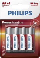 PHILIPS LR6P4B/10 Power Alkaline AA elem 4db