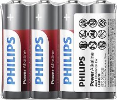 PHILIPS LR6P4F/10 Power Alkaline AA elem 4db