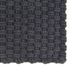 shumee négyszögletes antracit pamut szőnyeg 160x230 cm