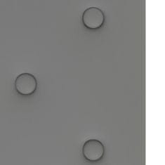 shumee 12 db szürke műbőr fali panel 60 x 30 cm 2,16 m²