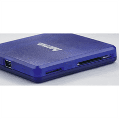 Hama multi kártyaolvasó USB 2.0, SD/microSD/CF, kék